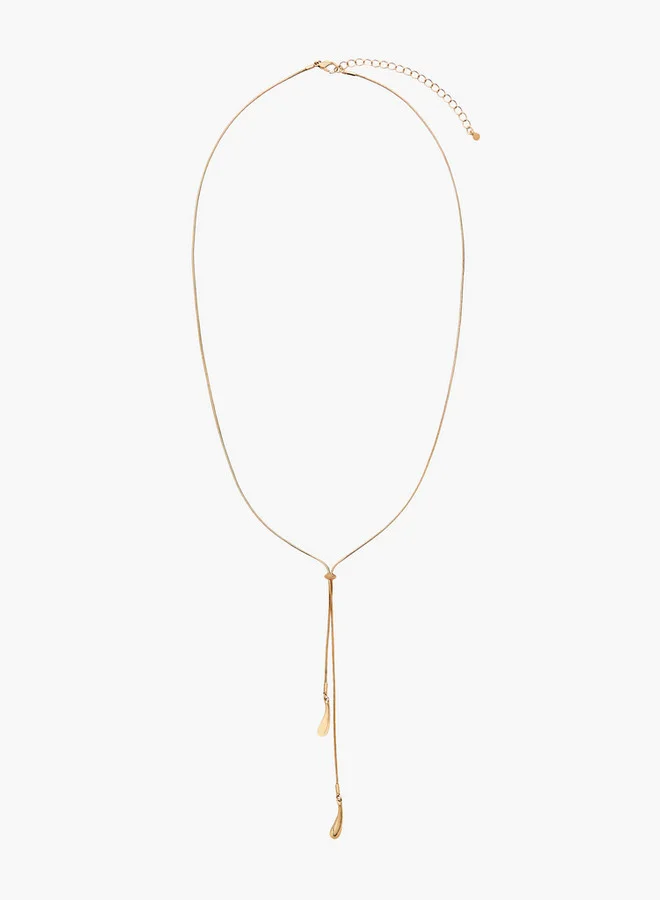 Flora Bella By Shoexpress GOLD Metal Assorted Necklace - Set Of 2 for Women | Best Price UAE